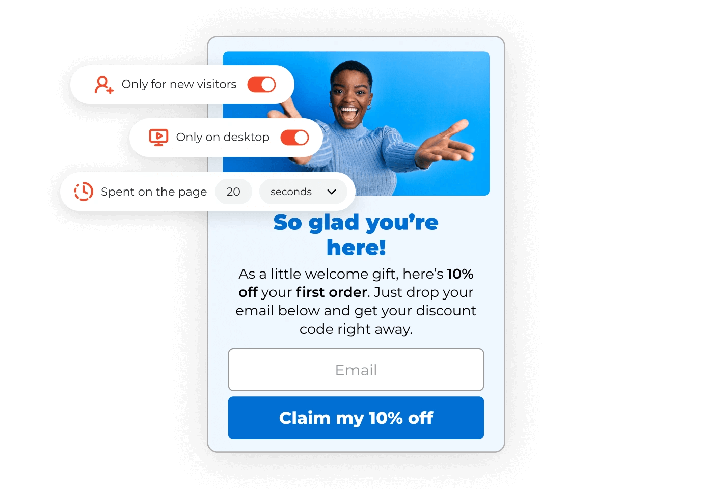 Targeting options for Claspo popup maker