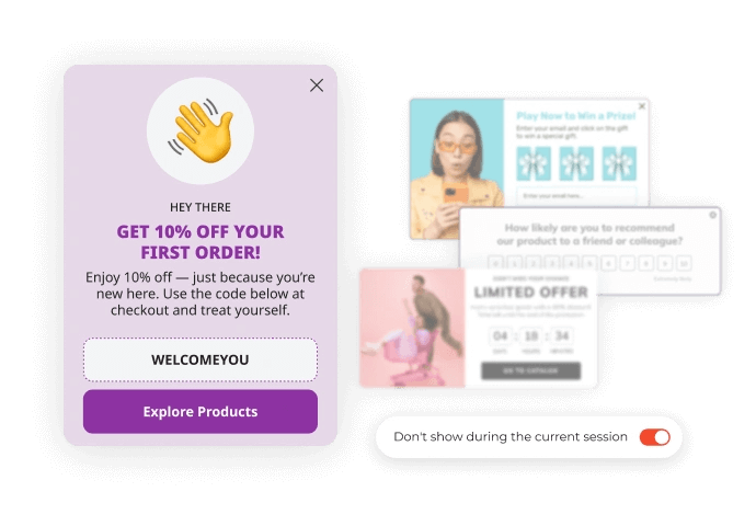 Overlap protection by Claspo popup maker
