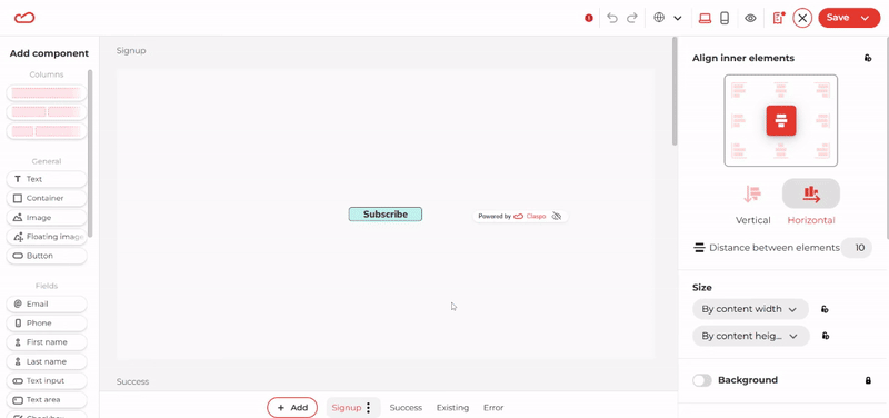 Form-button-settings
