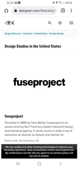 exemple de designer mobile