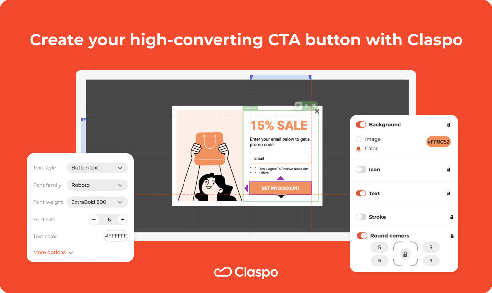 Best Button Color For Conversion — Claspo.io