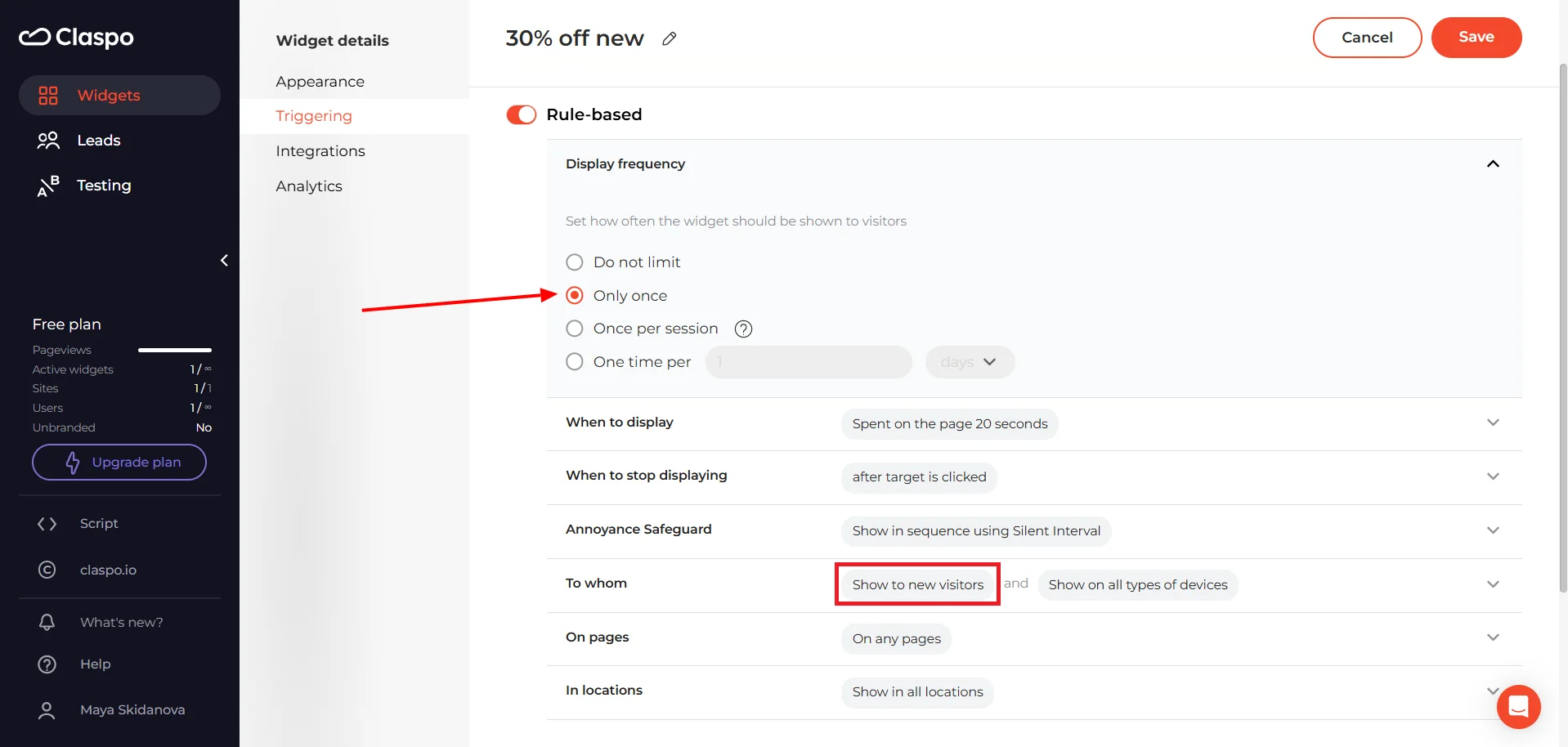 timer-popup-show-only-once-rule