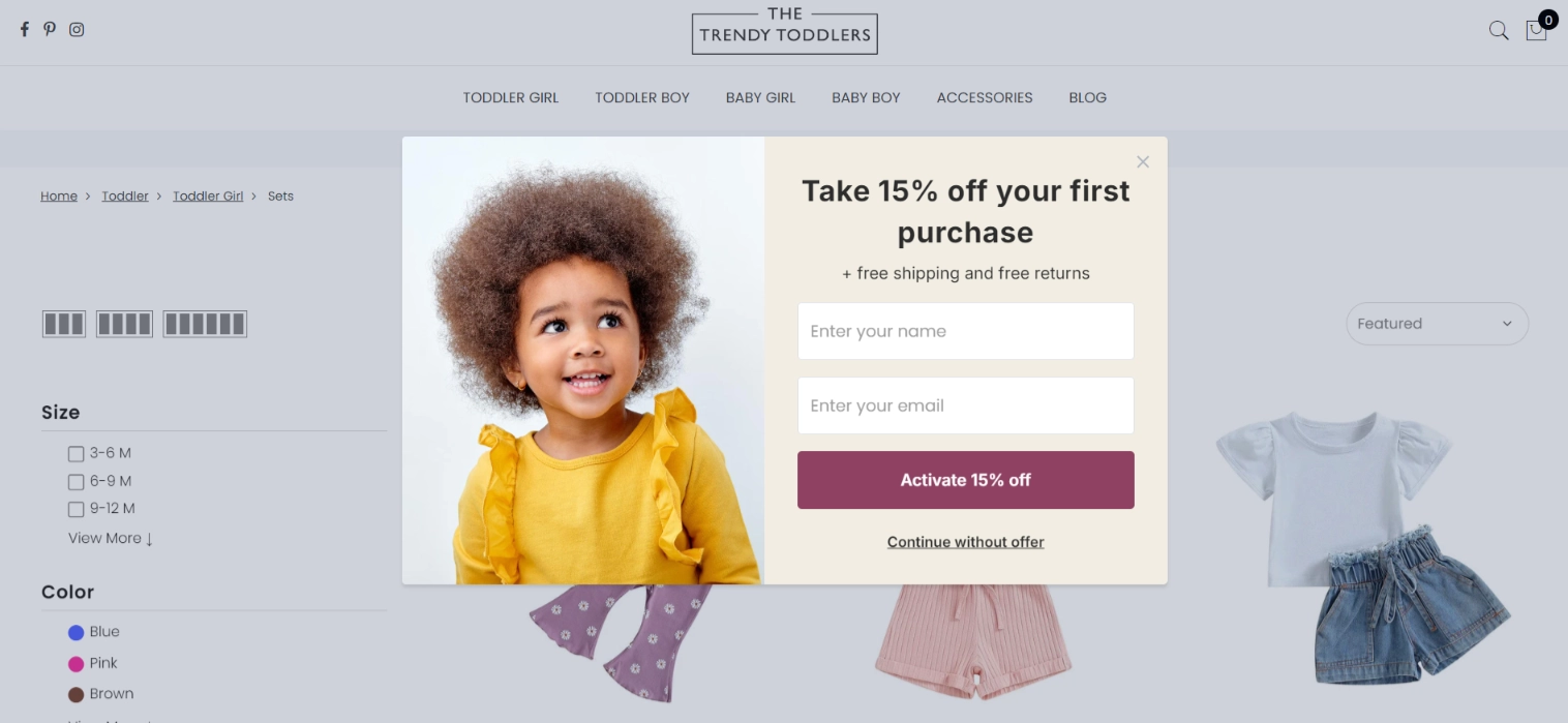 Fashion_email_popup