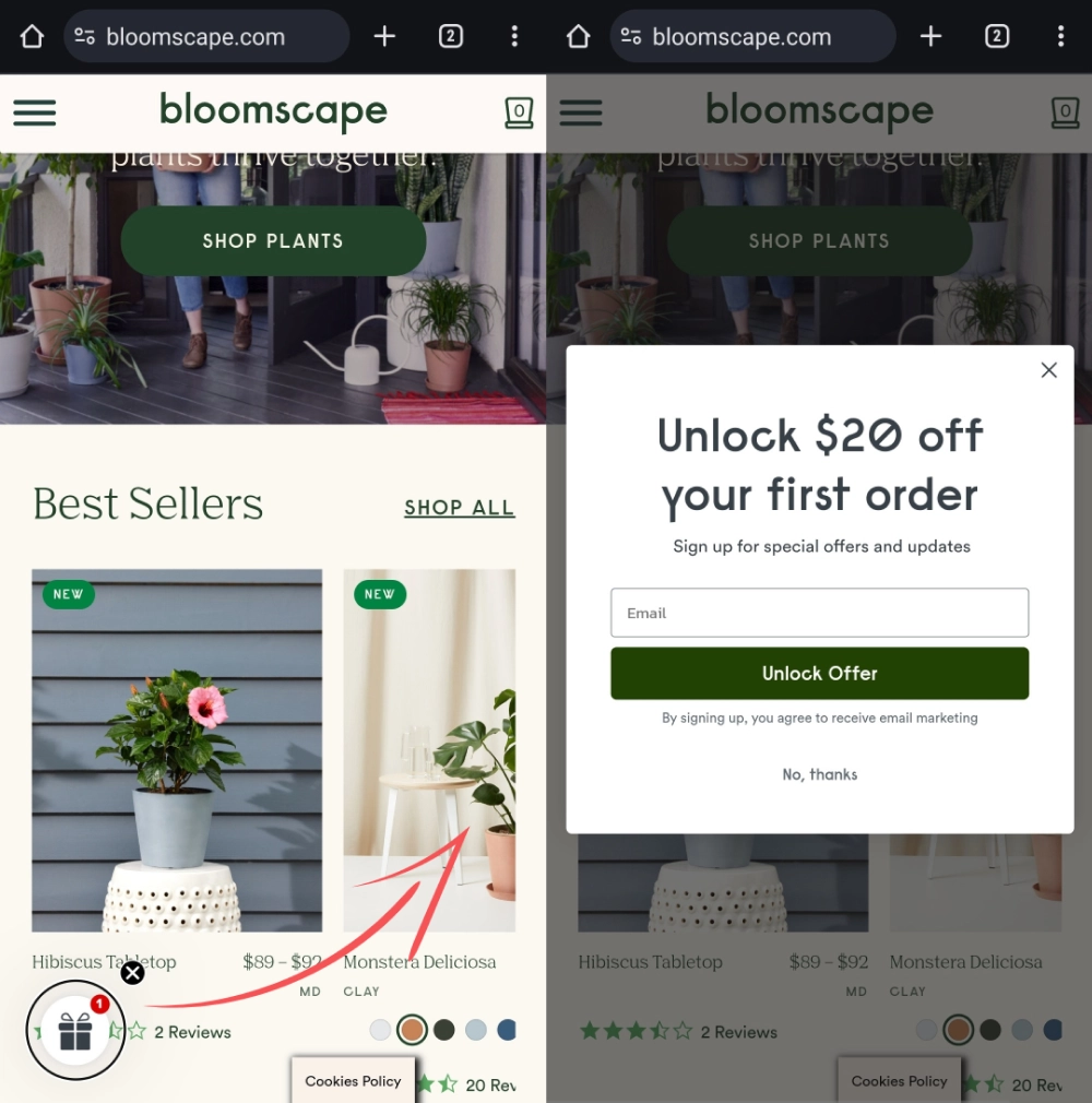 Launcher-popup