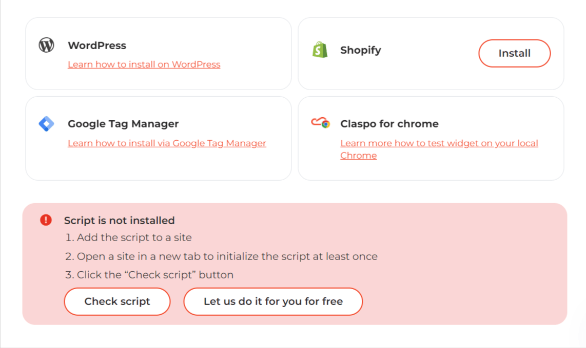 Install-script-Claspo-can-help