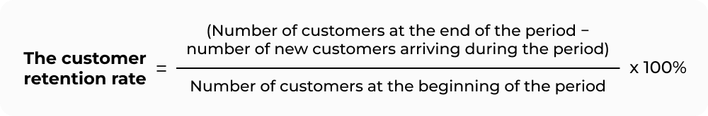 The_customer_retention_rate_formula