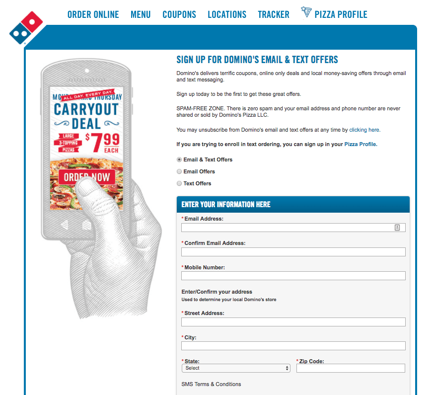 Geo-SMS-Dominos