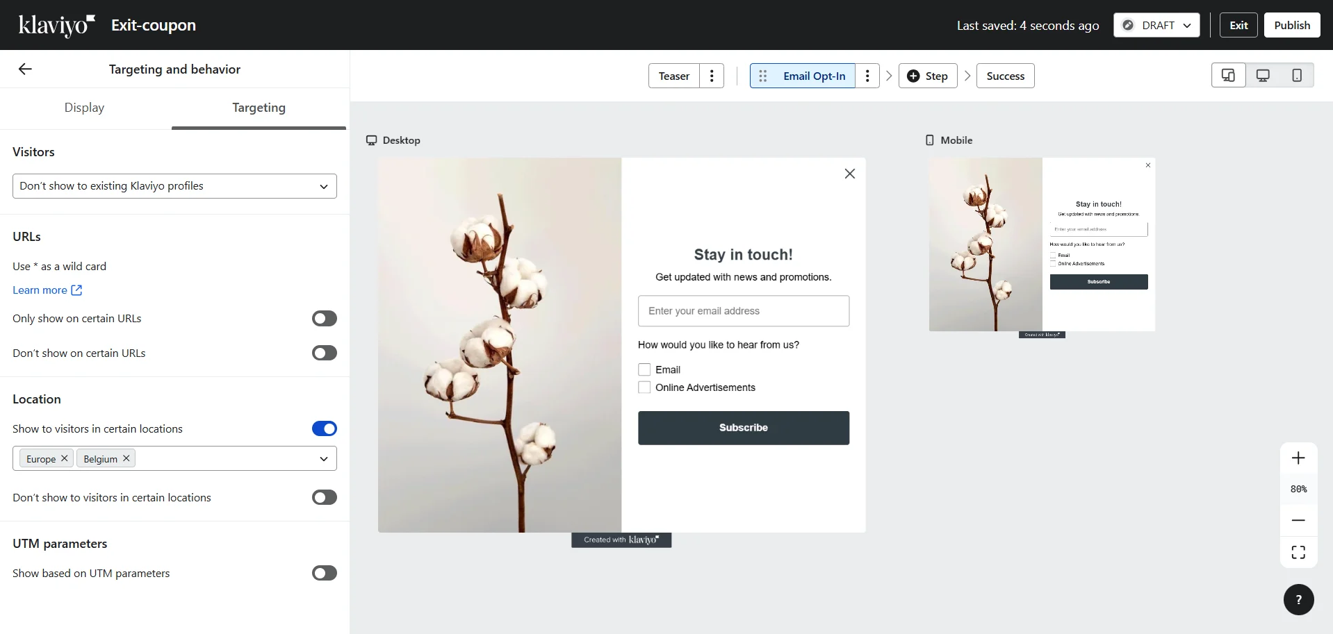 Klaviyo-targeting_options