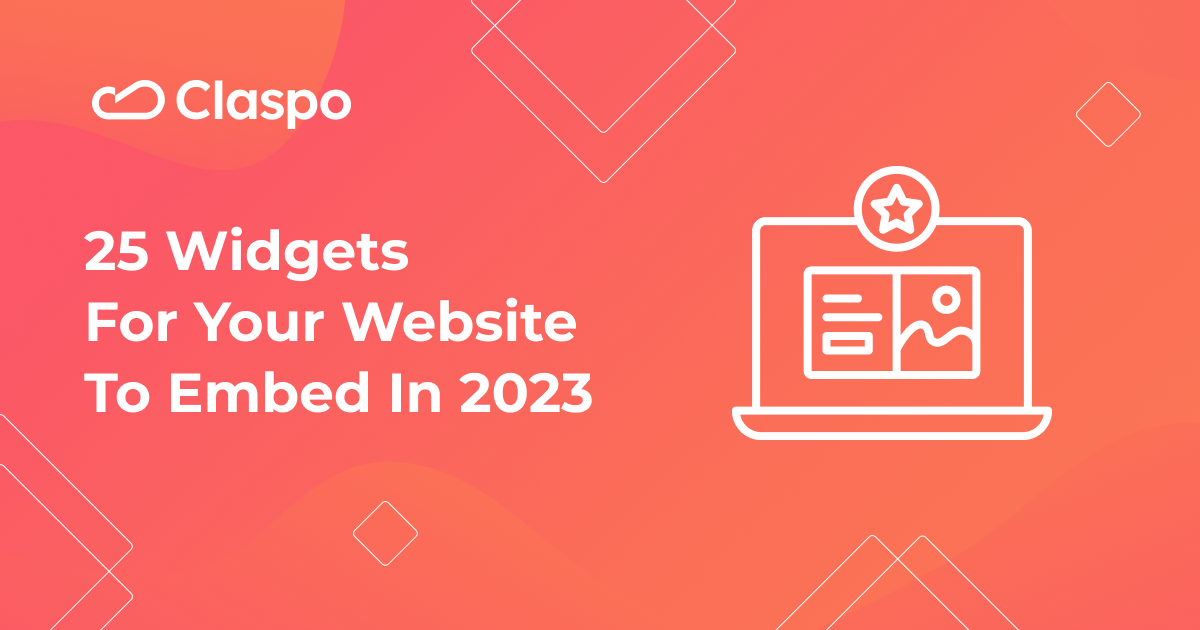 25 Website Widgets with Examples to Embed in 2024 — Claspo.io